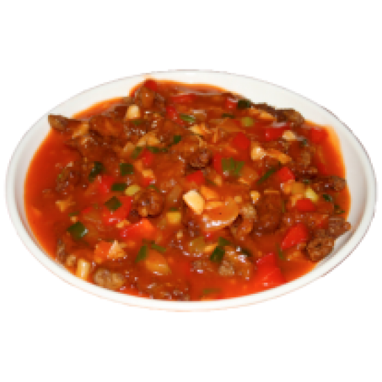 Тансулиджи  (мясо в кисло-сладком соусе с овощами)