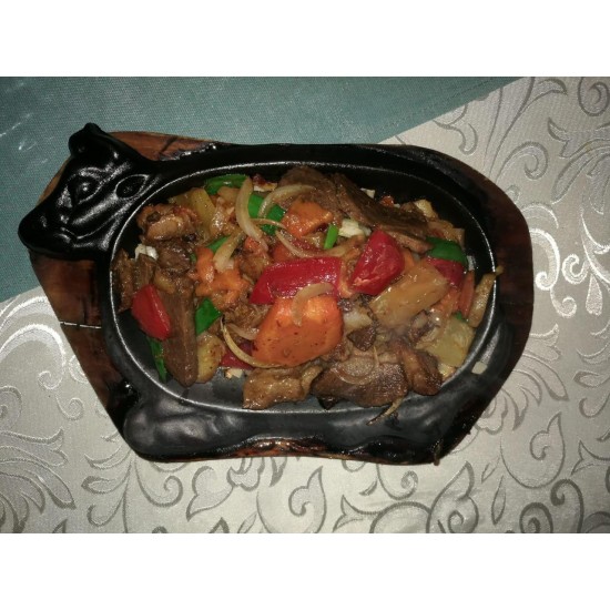 Казак-тябянь (мясо говядины, картофель, морковь, болгарский перец, лук)